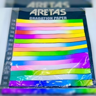 

Kertas Dekor Asturo 1 warna dan 3 warna Fluorescent paper for decoration / Alaska gradation paper