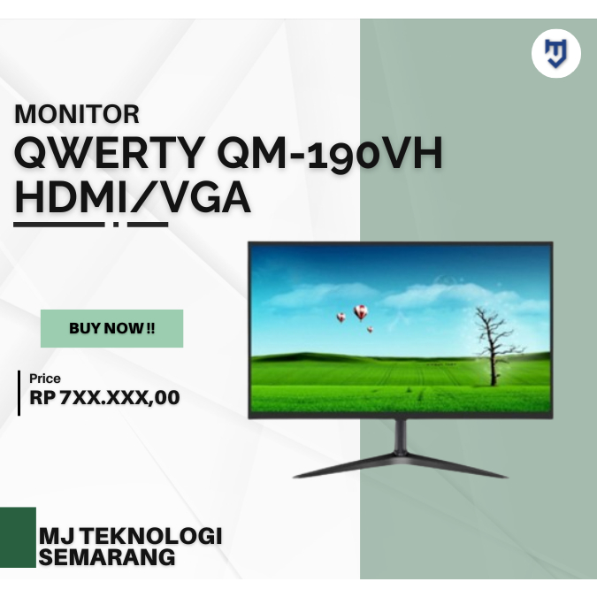 MONITOR QWERTY QM-190VH HDMI/VGA