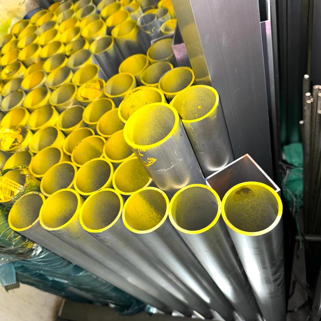 Pipa Aluminium / Alumunium 6063 OD 50.8 mm x ID 44.8 mm Tebal 3 mm harga panjang per 10 CM