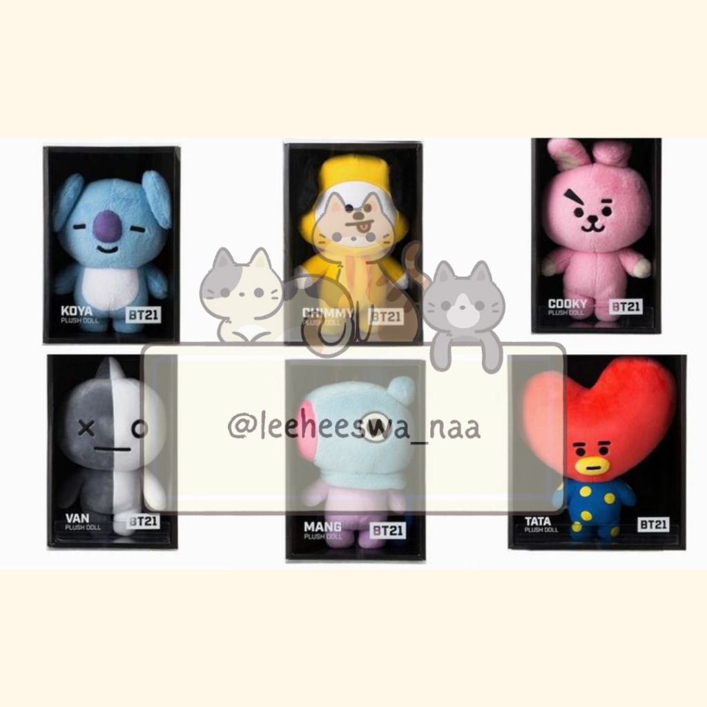 READY STOCK BONEKA BT21 STANDING DOLL BIG OFFICIAL