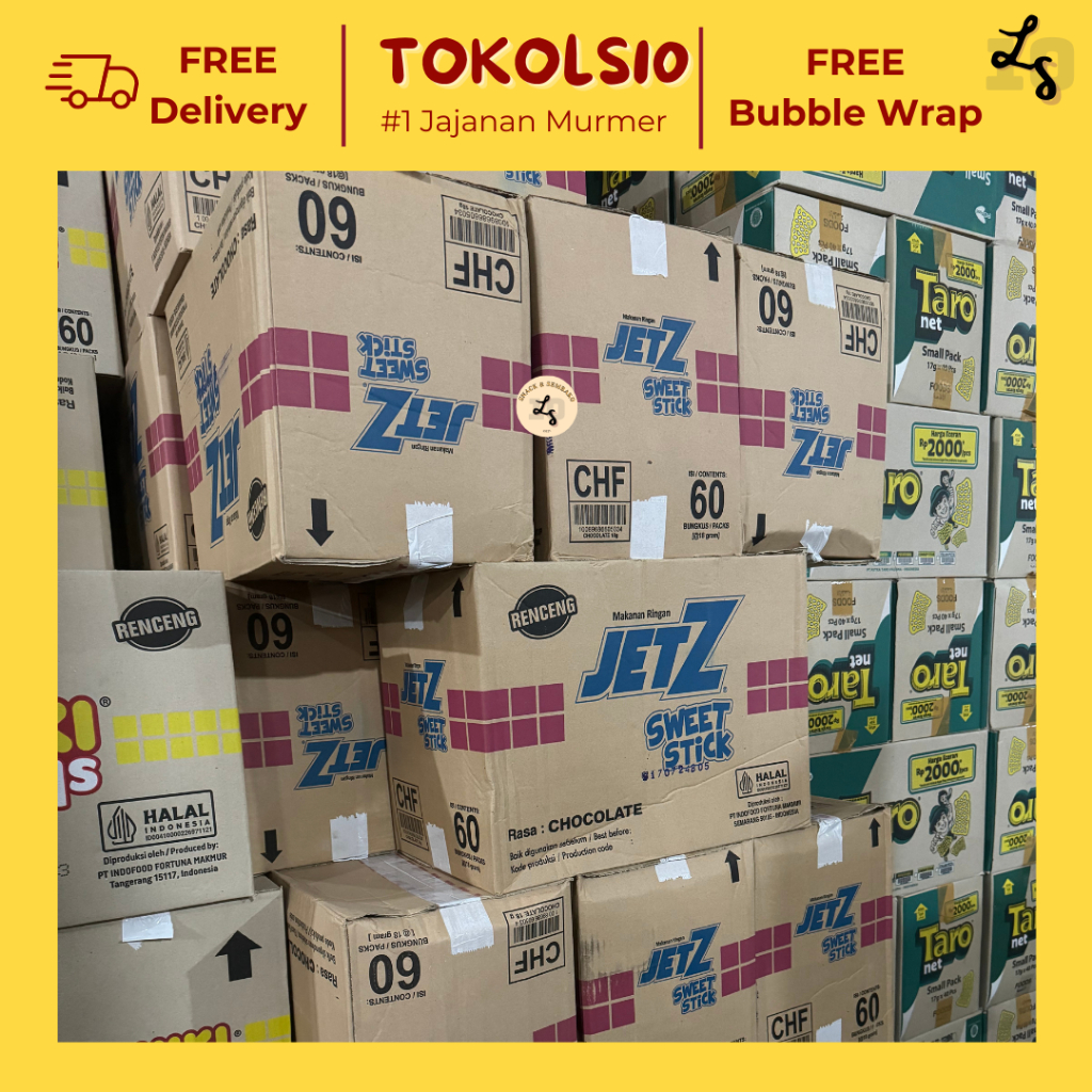 

[1 DUS] JetZ Chocolate Fiesta Biskuit Isi 6 Renceng x 10 pcs @18gr