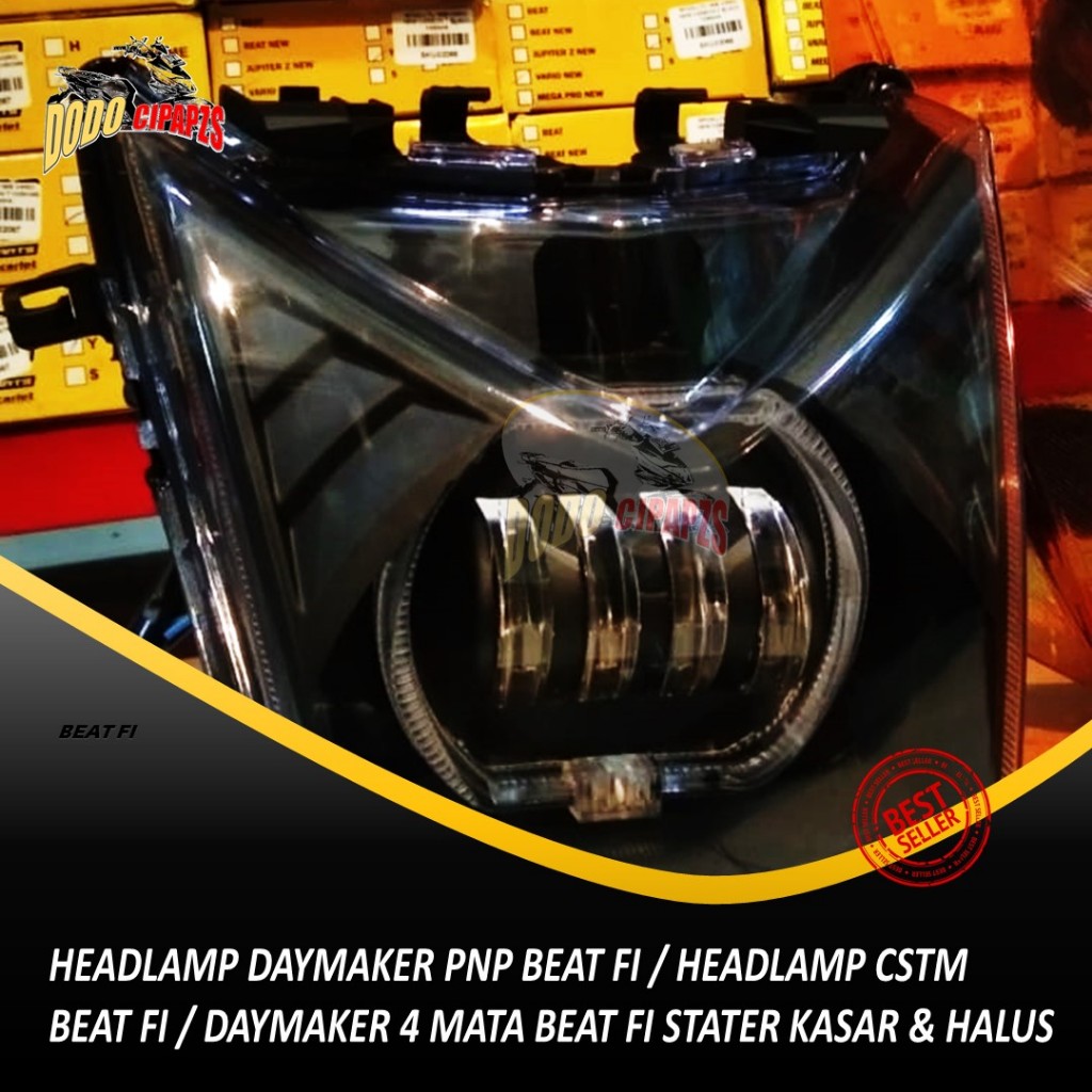 HEADLAMP DAYMAKER BEAT FI CSTM / LAMPU BEAT FI CSTM/ DAYMAKER CSTM