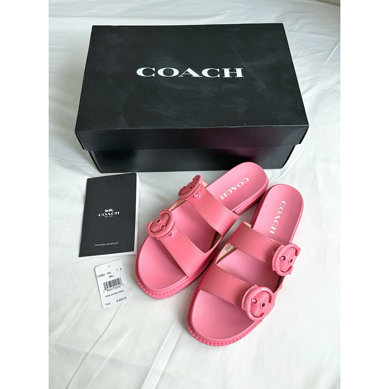 coach piper pink sandal