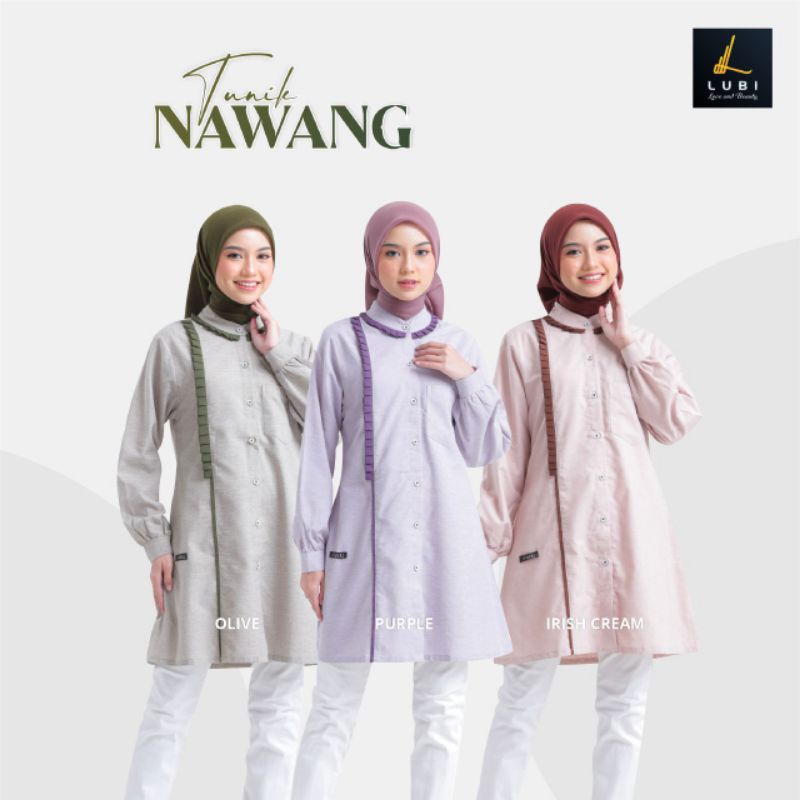 Tunik Nawang by Lubi | Tunik Lubi Terbaru | Tunik Premium | Tunik Polos | Tunik Lubi 2024 | Tunik Ke