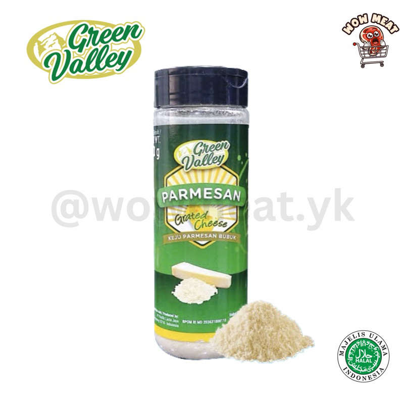 

Parmesan Cheese Green Valley 80 Gr | Keju Parmesan Bubuk