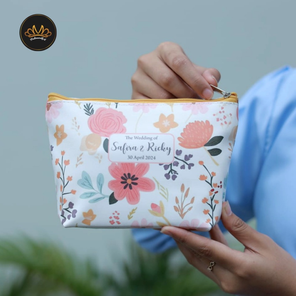 Cara Pouch Full Color Souvenir Pernikahan / Souvenir Dompet Murah / Souvenir Pouch / Souvenir Dompet