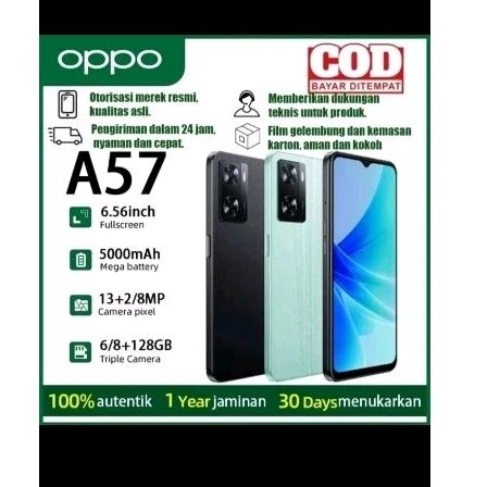OPPO A57 6GB/12GB 5000MAH