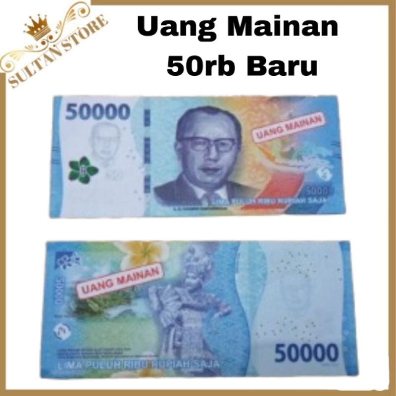 Uang Mainan 50ribu emisi baru Mirip Asli Bisa Buat Souvernir