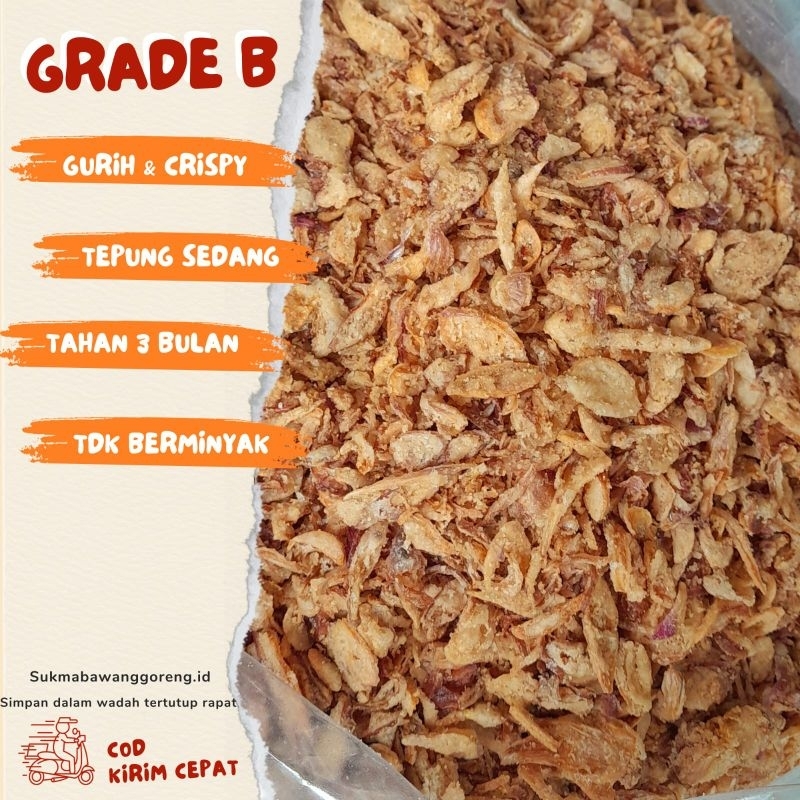 

Piscoklegit_ 1Kg Bawang Goreng Asli Brebes 1Kg Brambang Goreng Brebes Premium Fried Onion Asli