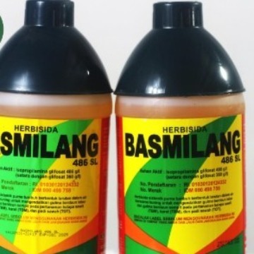 Basmilang 486SL glifosat 1 liter Herbisida sistemik racun rumput gulma