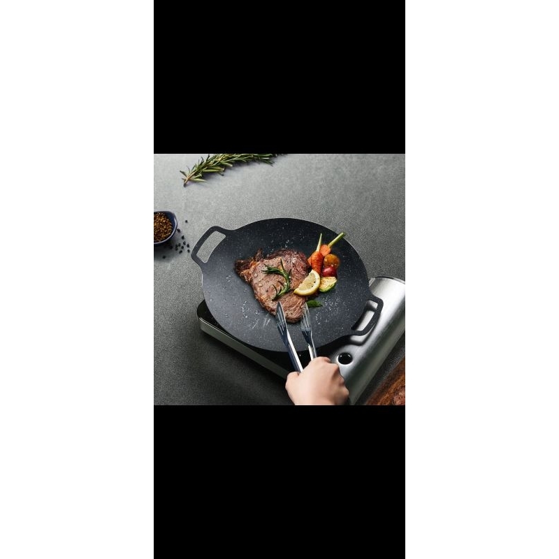 wajan konduksi anti lengket wajan pemanggangan uk34cm wajan baja