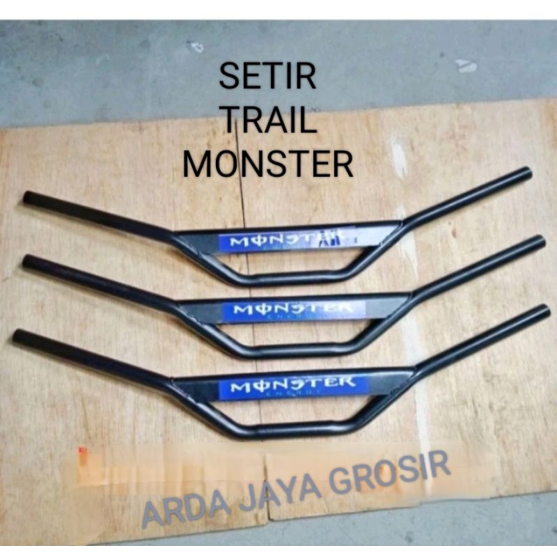 Stang atau stir motor trail TS monster hitam