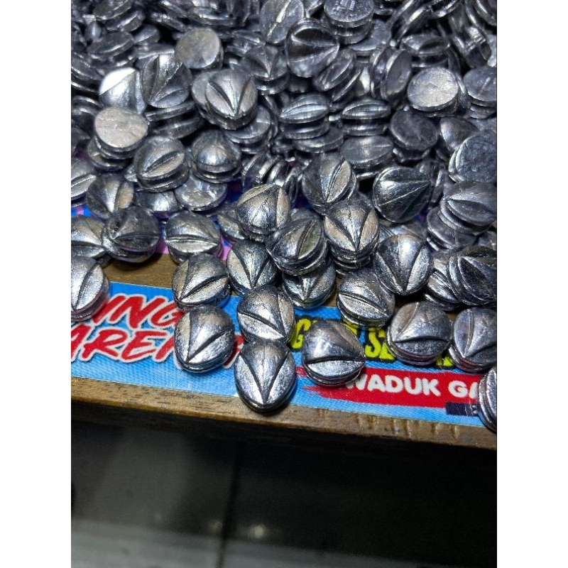 timah pemberat soft frog model segitiga timbul, 4,5 gram