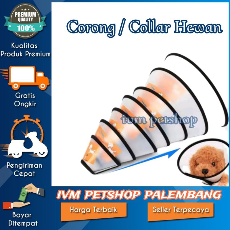 ivm_store Collar Kucing / Corong Mandi Kepala Kucing / Grooming