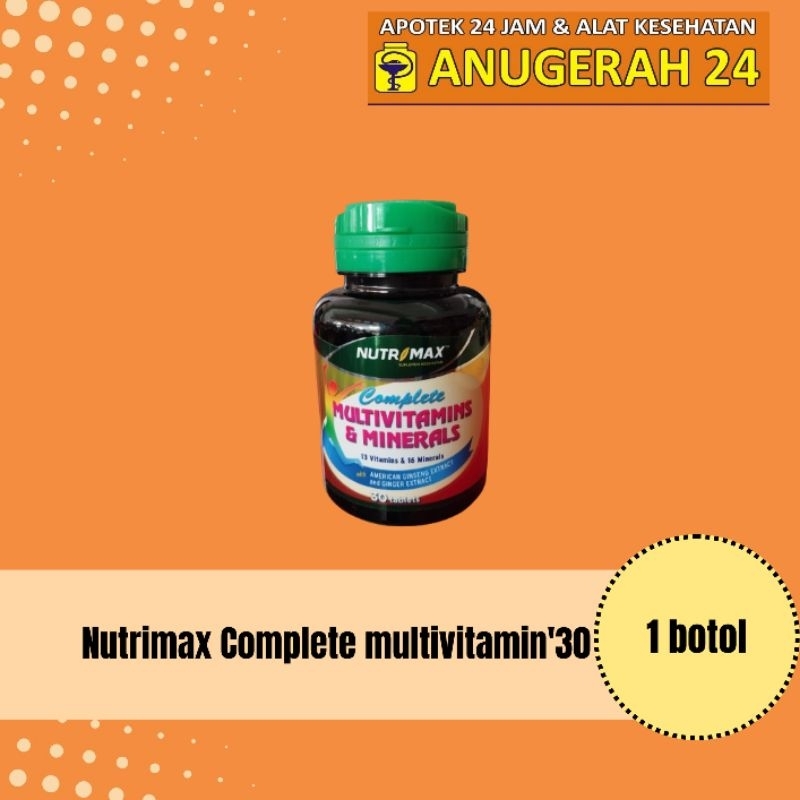 Nutrimax Complete Multivitamin dan Mineral '30