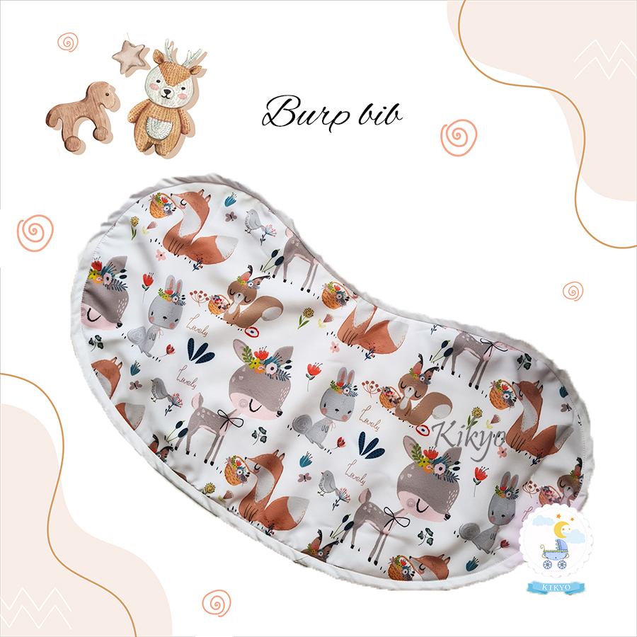 Burp Bib Baby Deer Cotton Burpy Bib Katun Celemek Bayi