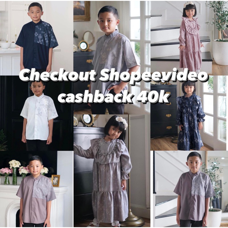 READY JAMALIA KIDS DRESS KOKO ANAK ROSE GREY SAGEBLUESKY WHITE NAVY  Marhaba dress anak koko anak kh