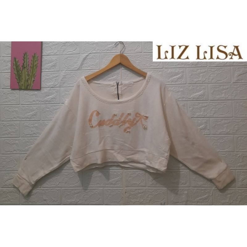 P❤️ Atasan Rajut Crop Branded Liz Lisa