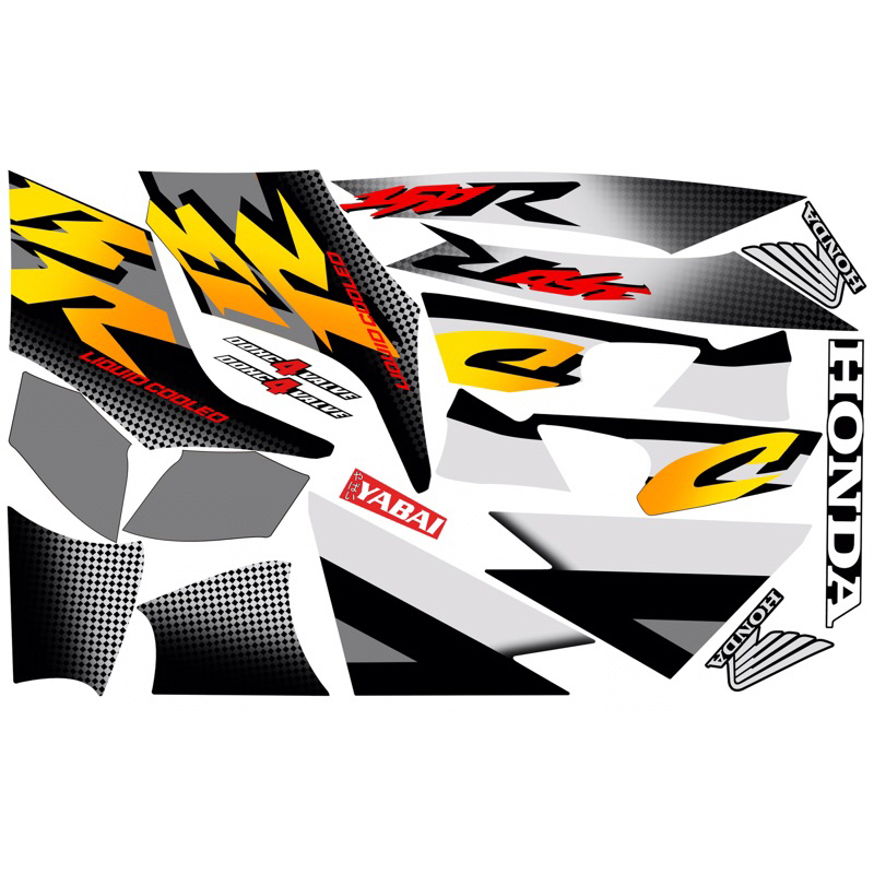 striping cbr old 2002 black custom