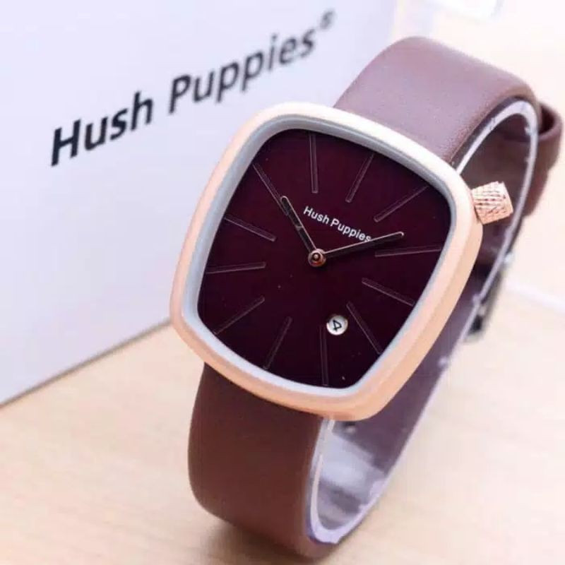 Jam Tangan Pria Hush Puppies Kulit Kotak