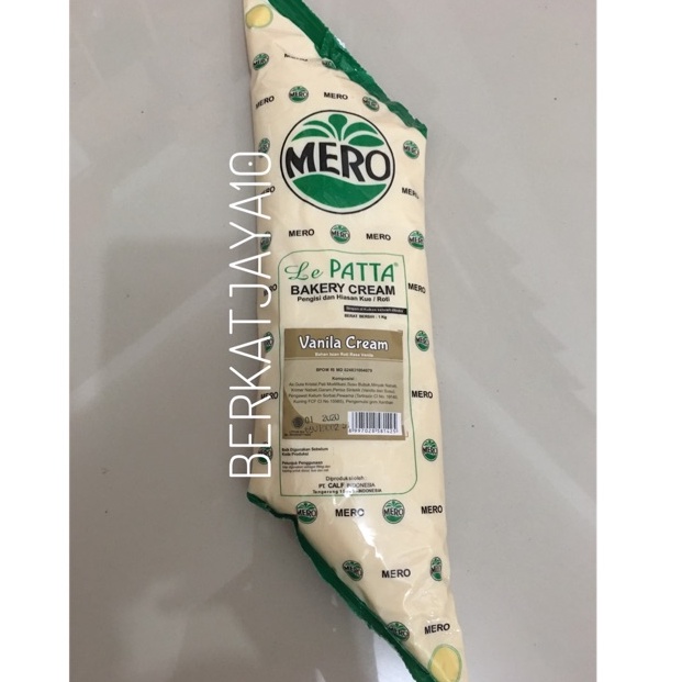 

Reay stk Mer Lepatta Bakery ream Vanila ream Filling Tpping 1kg AM