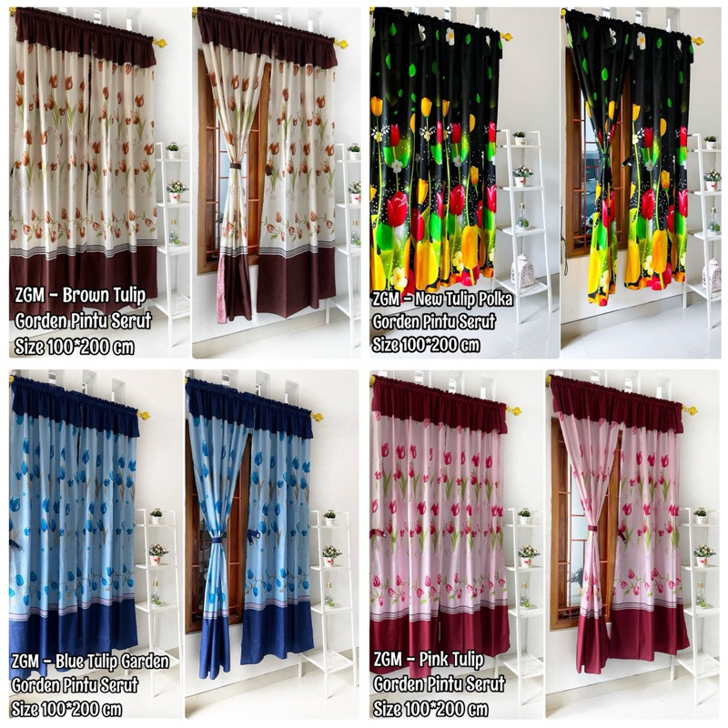 GORDEN HORDEN PINTU JENDELA SERUT RUMBAI MOTIF TULIP