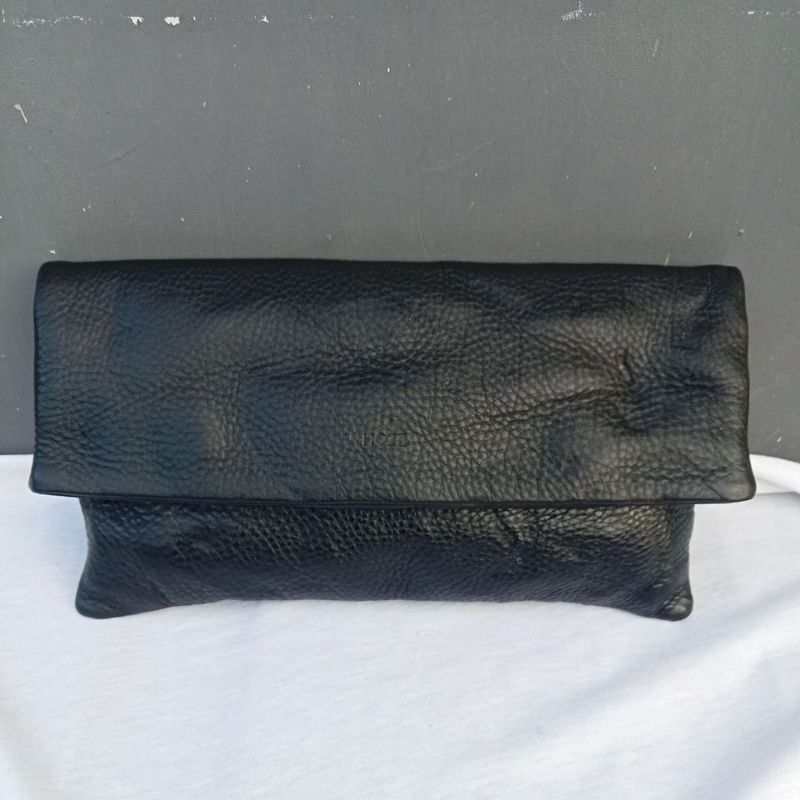 Clutch Kulas Kulit Asli Hand bag Handbag Hoze Preloved like new