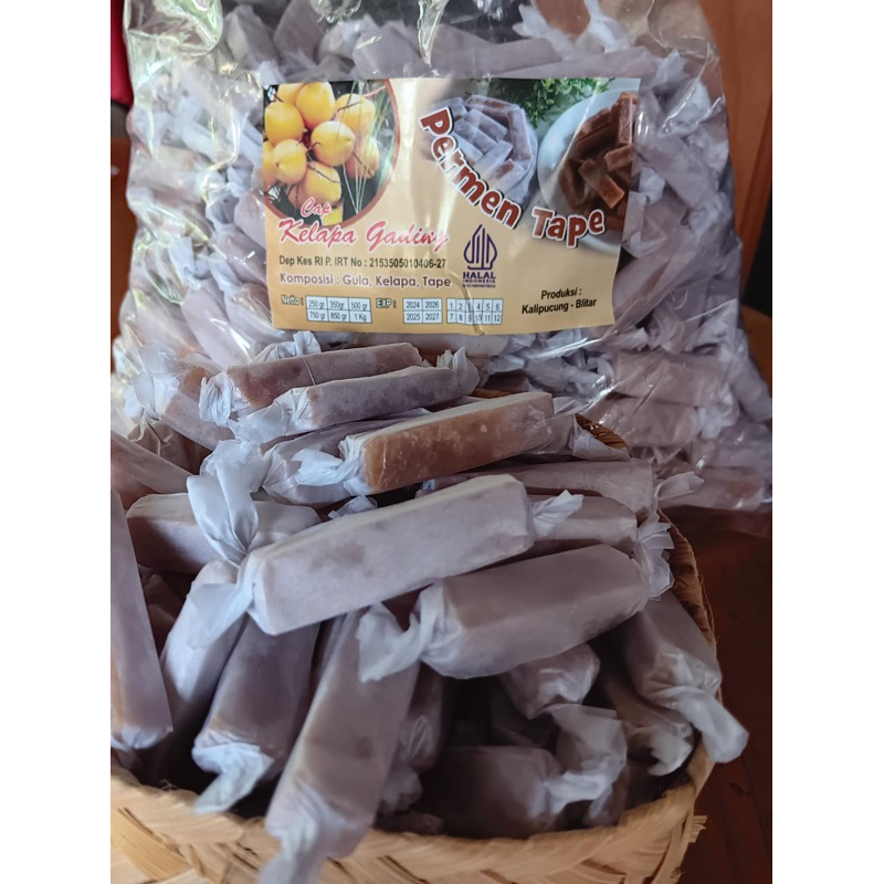 

Permen Tape Premium Enak,Murah kemasan 1/2kg