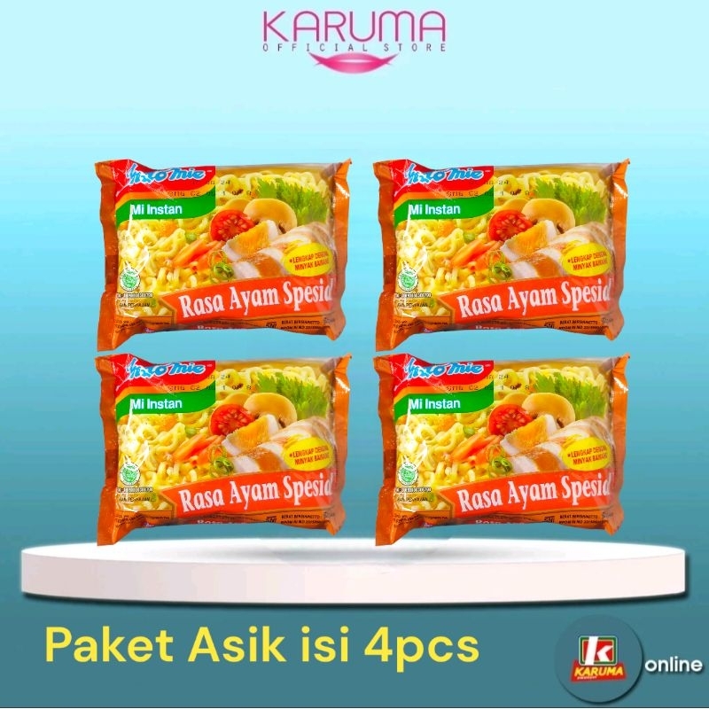 

Indomie Ayam Special Mie Instan 68gr Paket Asik Isi 4 pcs Packing Aman