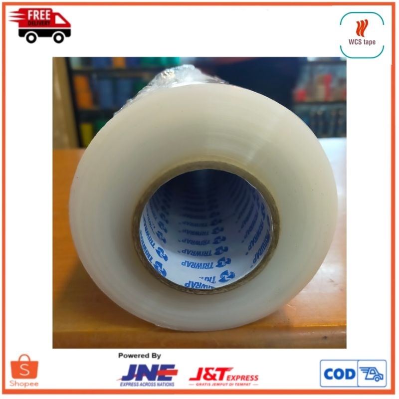 

plastik rewpping bening 50cmx400m 1 rol 18 micron