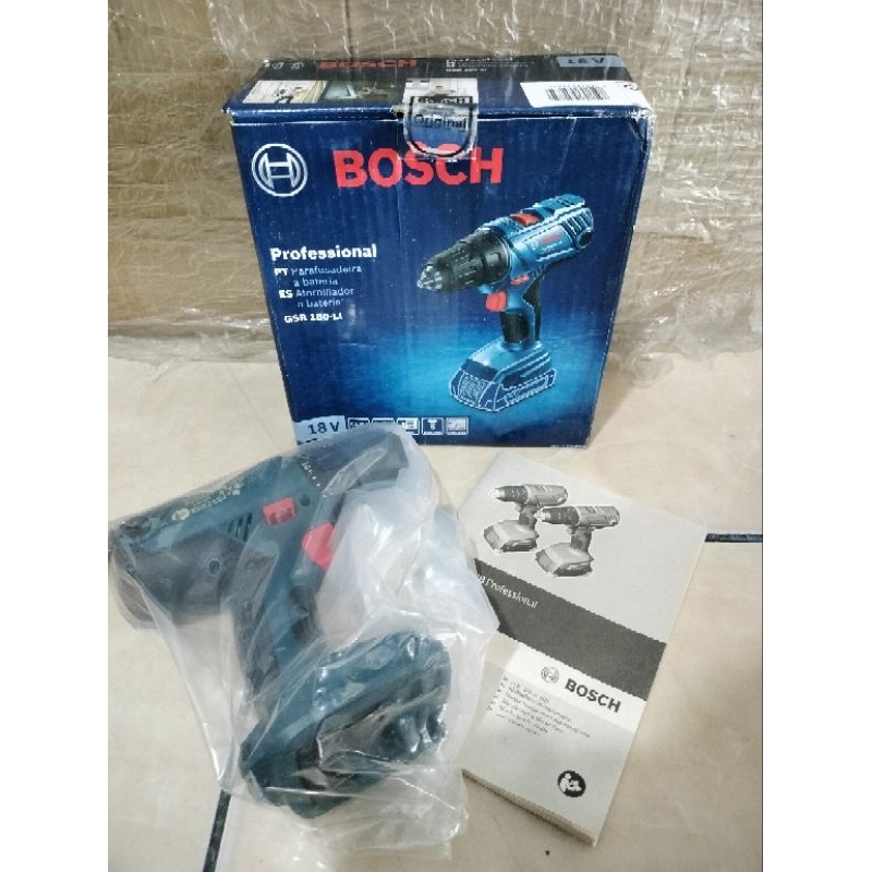 Bosch Cordless Drill, Bor Baterai Bosch GSR 180-LI 18V