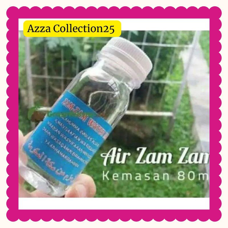 

Air ZamZam/ Air Zam Zam Kecil Mini 80 ml Asli 100%/ Air Zam Zam Oleh Oleh Haji Umroh/ Air Zam Zam Kemasan Botol/ Zam Zam Water