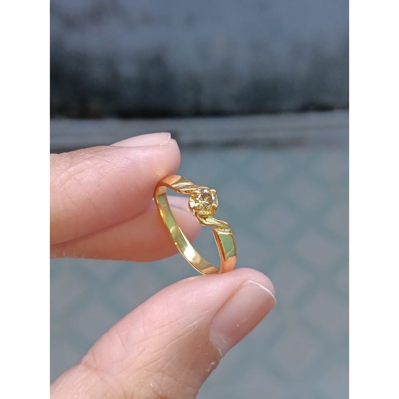 Cincin Mata Satu Berlian Harga Pengrajin