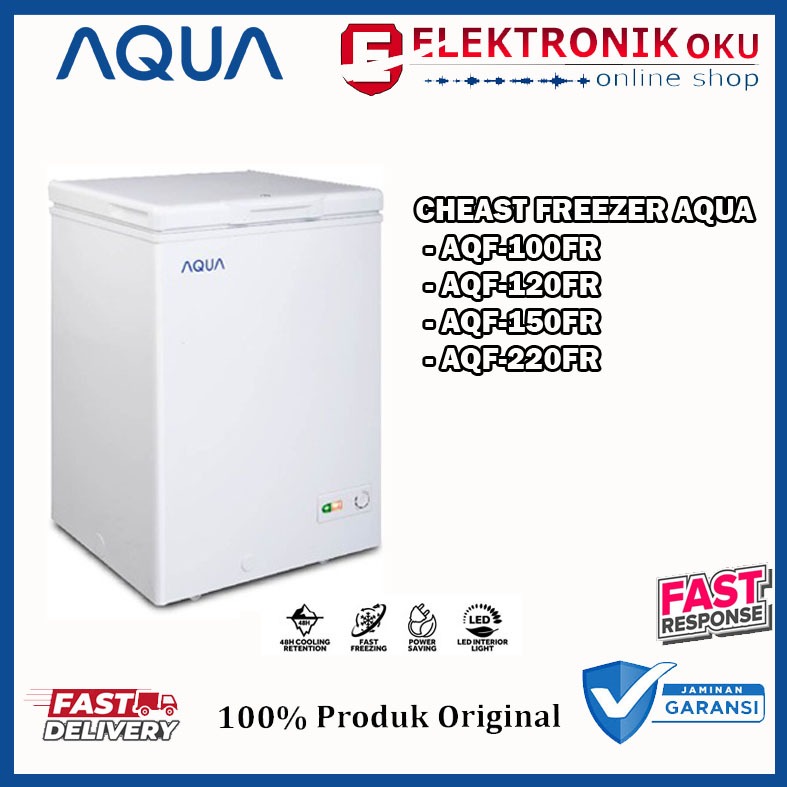 CHEAST FREEZER AQUA AQF-100FR, AQF-120FR, AQF-150FR, AQF-220FR/FREEZER BOX GARANSI RESMI