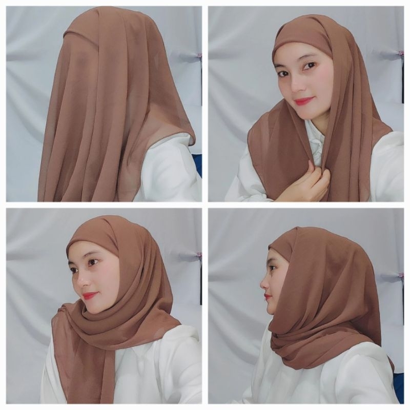 JILBAB INSTAN SEGITIGA INNER 2 IN 1 2 LAYER CERUTY PREMIUM