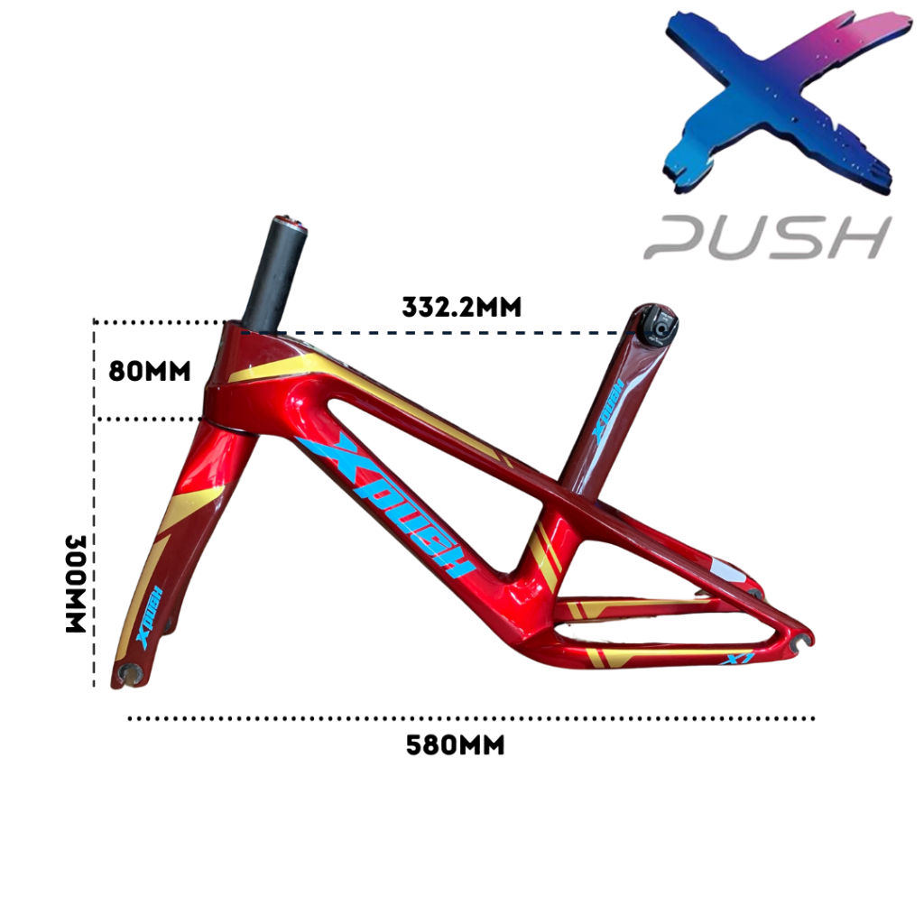 XPUSH X1 frame carbon pushbike balance bike ultralight