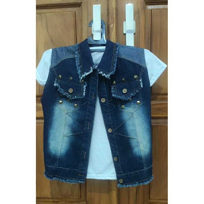SET ROMPI JEANS WANITA / BLAZER JEANS WANITA