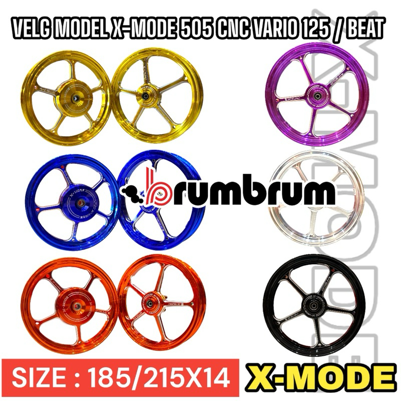 VELG MODEL XMODE 505 CNC CMG 185/215X14 VARIO 125 , BEAT
