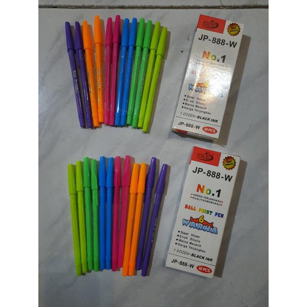 

( CLS ) Pena Ballpoint Pulpen Warna Warni