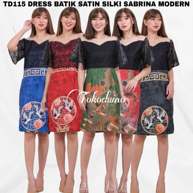 TD115 PARTY DRESS SABRINA MURAH/ SATIN DRESS/DRESS SABRINA  PESTA/GAUN PARTY///115