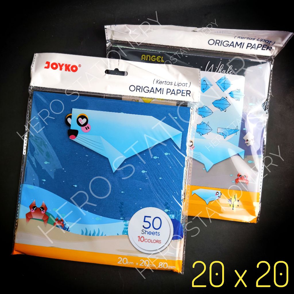 

Kertas lipat origami joyko 10 warna 20 x 20 isi 50 lembar 302-50