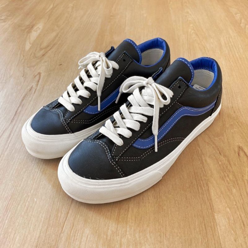 VANS OG STYLE 36 LX LEATHER BLUE BLACK