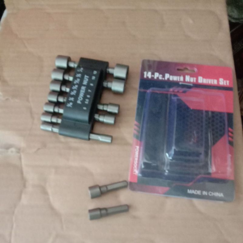 Mata Bor Rofing Set Pendek Mata Sok Baut 8x42 Magnetic Nut 5-12mm