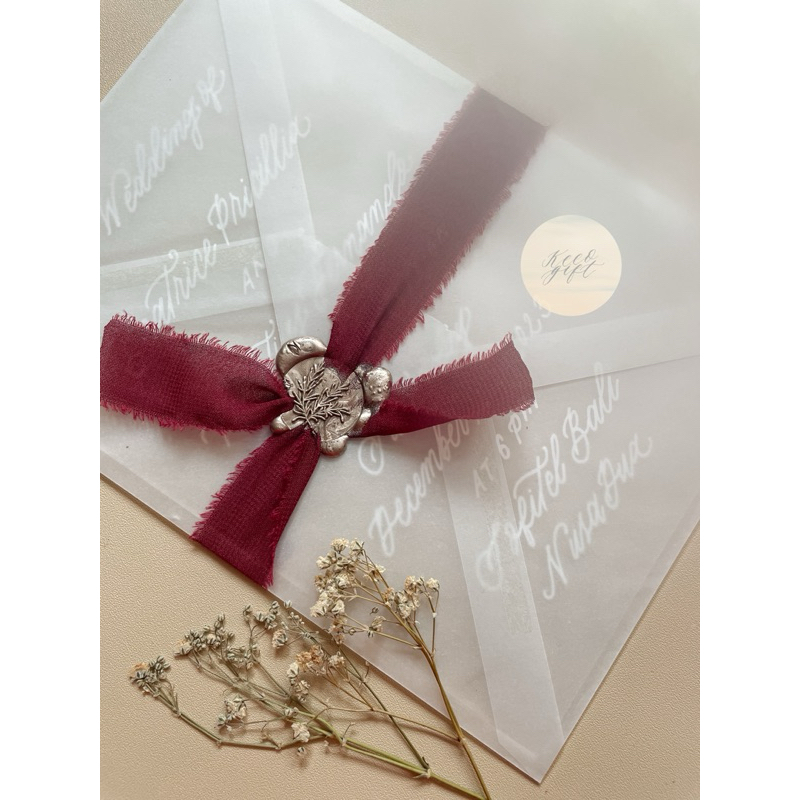 Acrylic Wedding Invitation | Calligraphy Wedding Invitation | Undangan Pernikahan Akrilik Calligraph