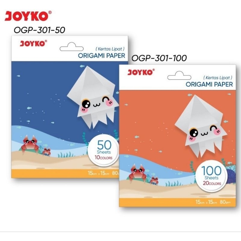 

Kertas Origami Joyko OGP-301 (1pad) bolak balik