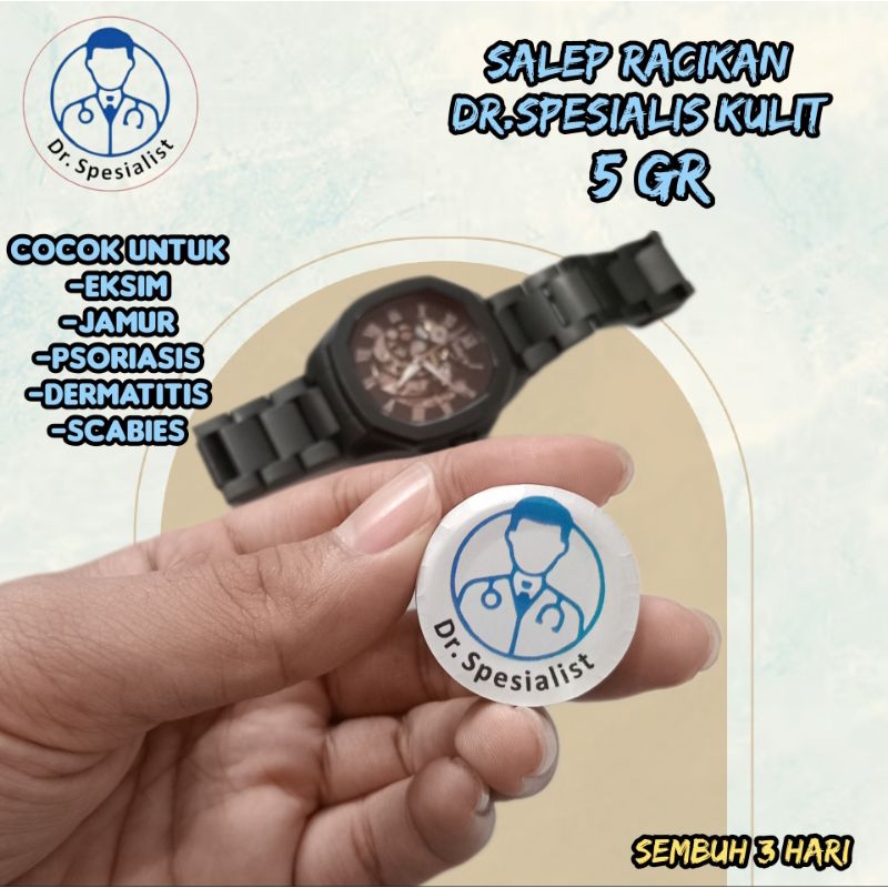 Salep Racikan Dr Spesialis Kulit 5gr Untuk Eksim Jamur Psoriasis Dermatitis Scabies Aman Ampuh