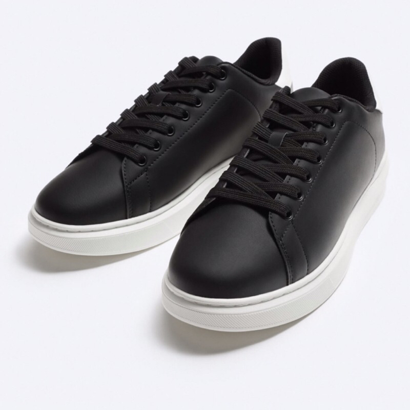 ZARA Men Shoes Chunky Sneakers Sepatu Pria Black