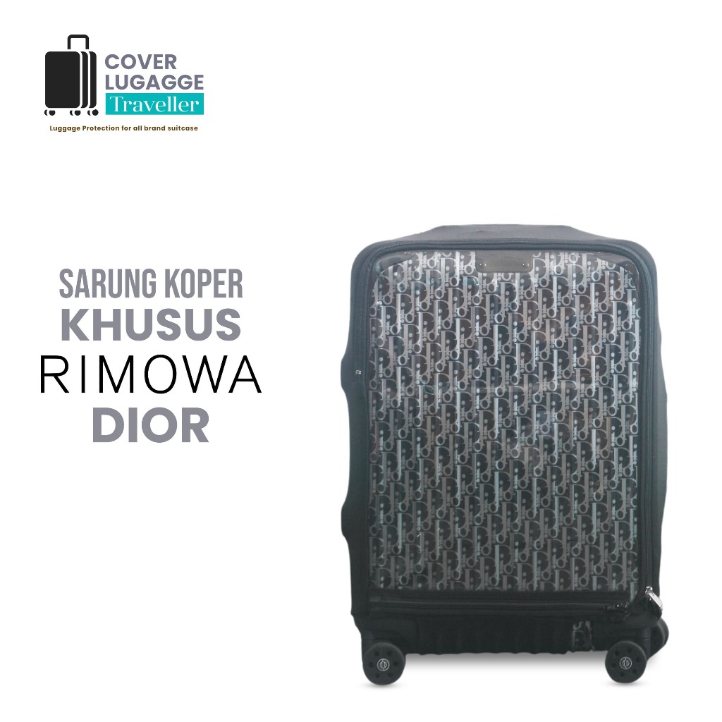 Sarung cover pelindung koper universal rimowa dior semua ukuran