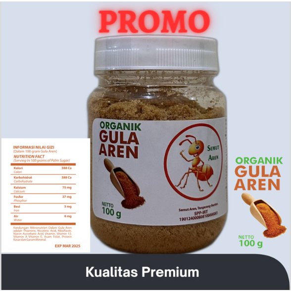 

Gula Aren Asli Bubuk Kualitas Premium 100gr