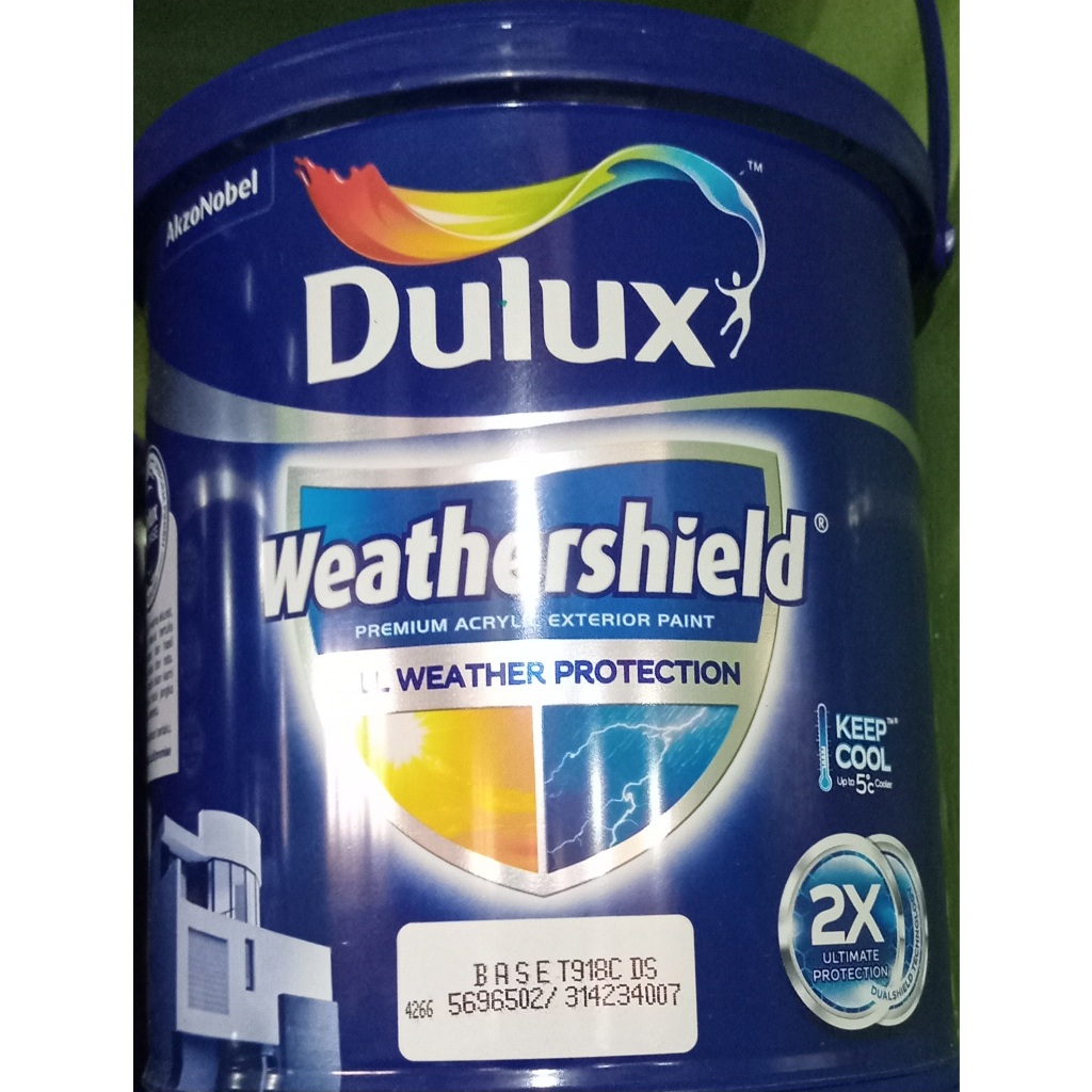 CAT DULUX "WEATHERSHIELD PREMIUM ACRYLIC EXTERIOR PAINT" ALL WEATHER PROTECTION 2,5 LITER
